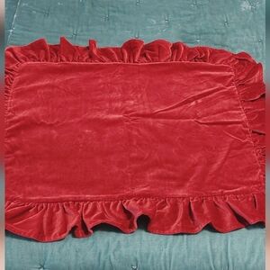 Ralph Lauren Home Guinevere Velvet Ruffle Sham
